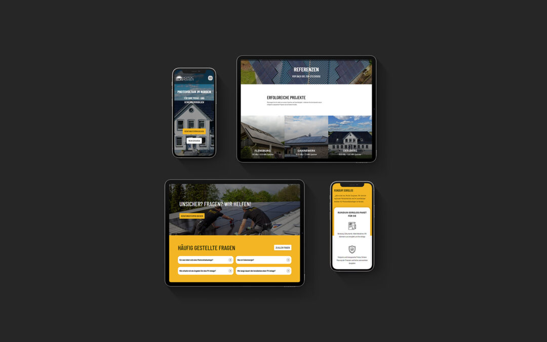 Website für Solarenergie-Meisterbetrieb